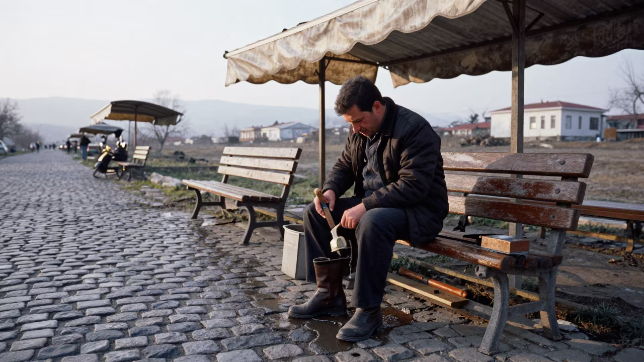 Cobbler Resoling Boot at Samsun Dawn in in Samsun