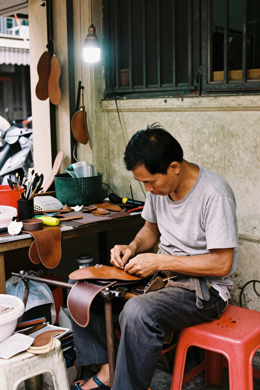 Cobbler Working in Ho Chi Minh City in in Ho Chi Minh City, Vietnam