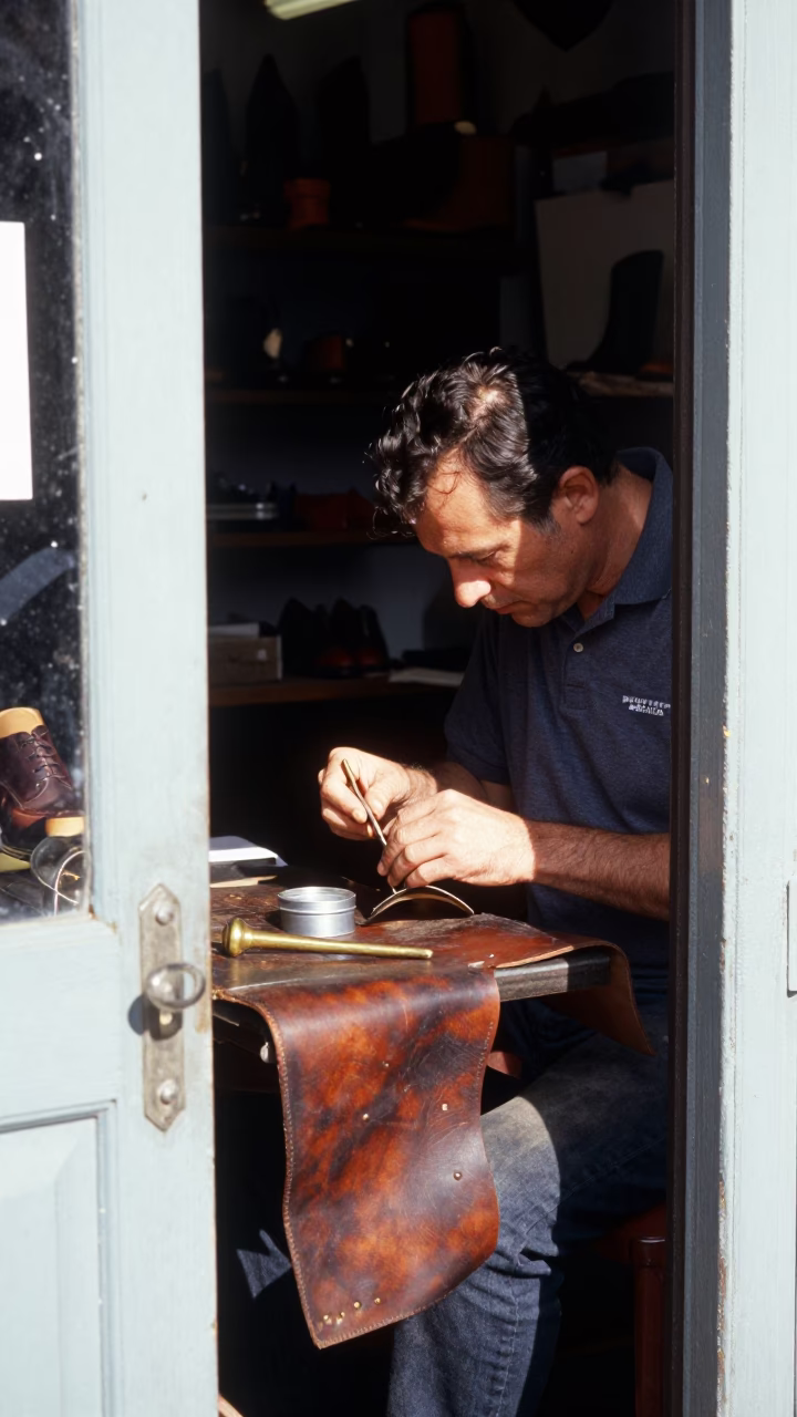 Cobbler Working in New Orleans in in New Orleans, Louisiana, United States