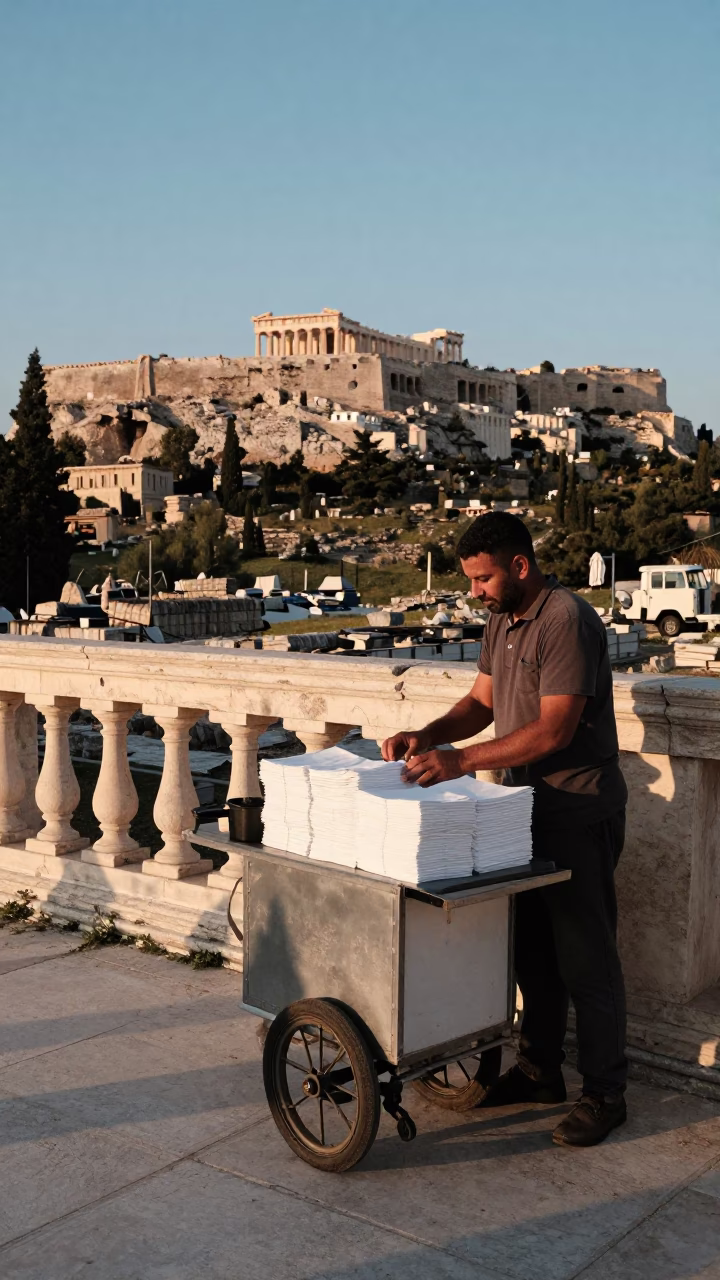 Coffee Cart in Athens in in Athens, Greece