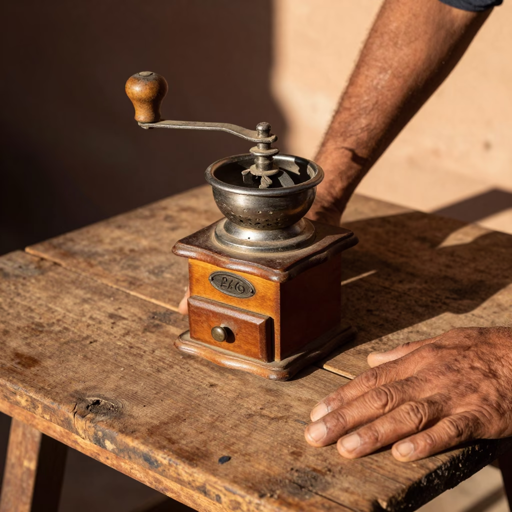 Coffee Grinder in Marrakech in in Marrakech, Morocco