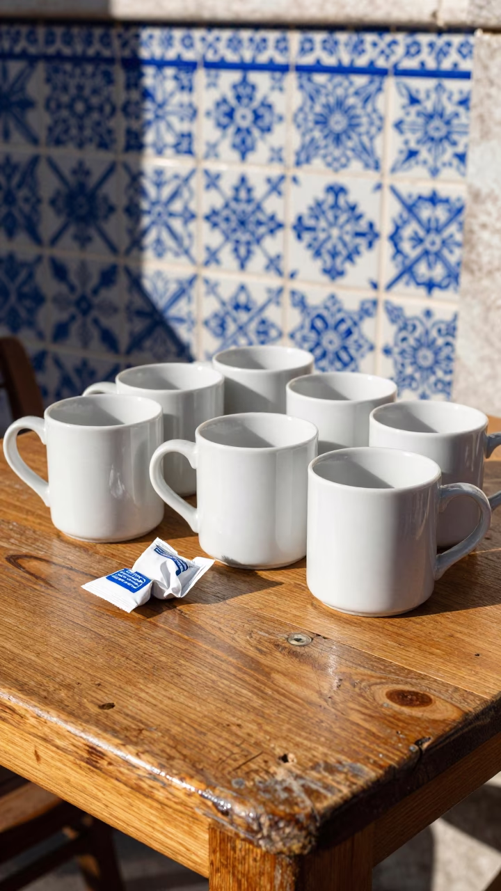 Coffee Mugs in Lisbon in in Lisbon, Portugal