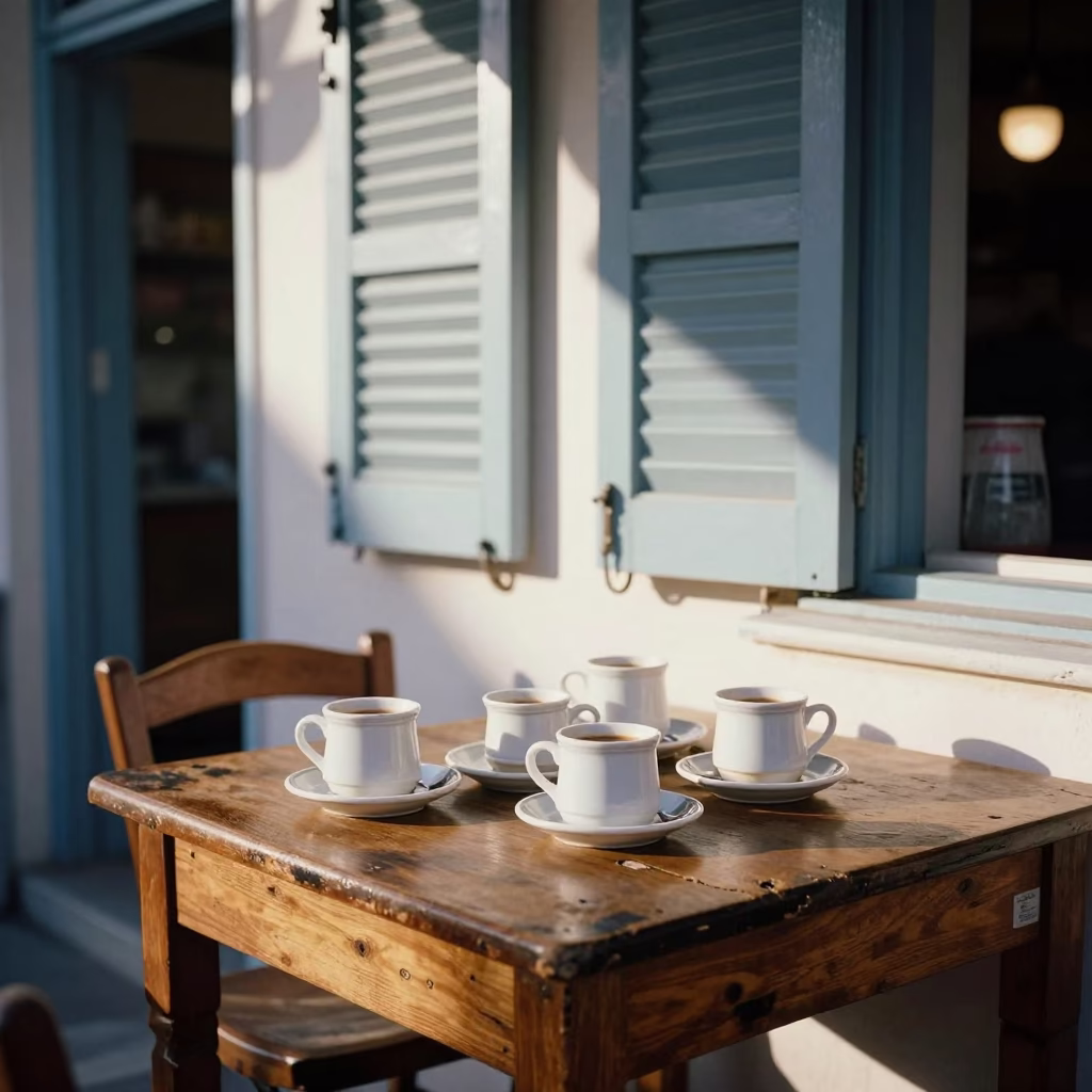Coffee Setup in Athens in in Athens, Greece