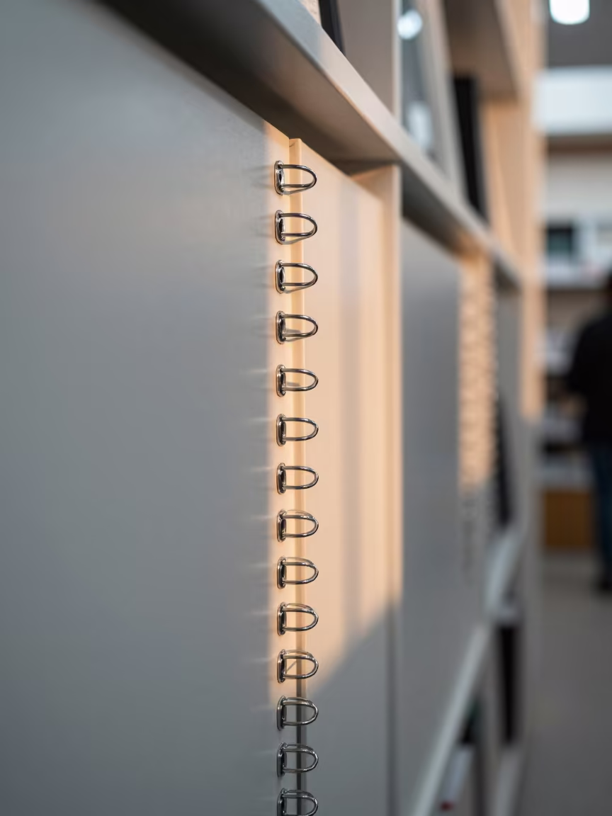 Coil Binding Drawer in Kinshasa Fitting Room in inside a fitting room corridor near Kinshasa