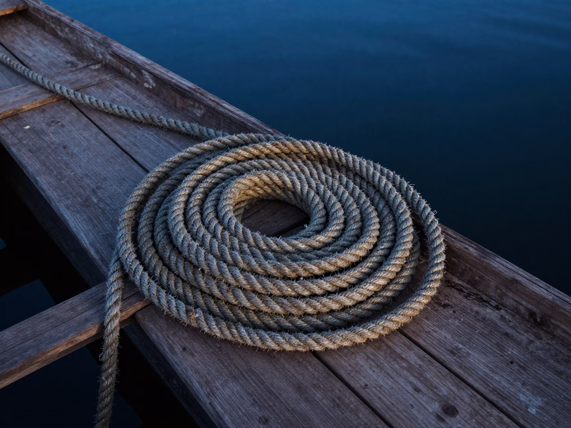 Coiled Rope in Dakar in in Dakar, Senegal