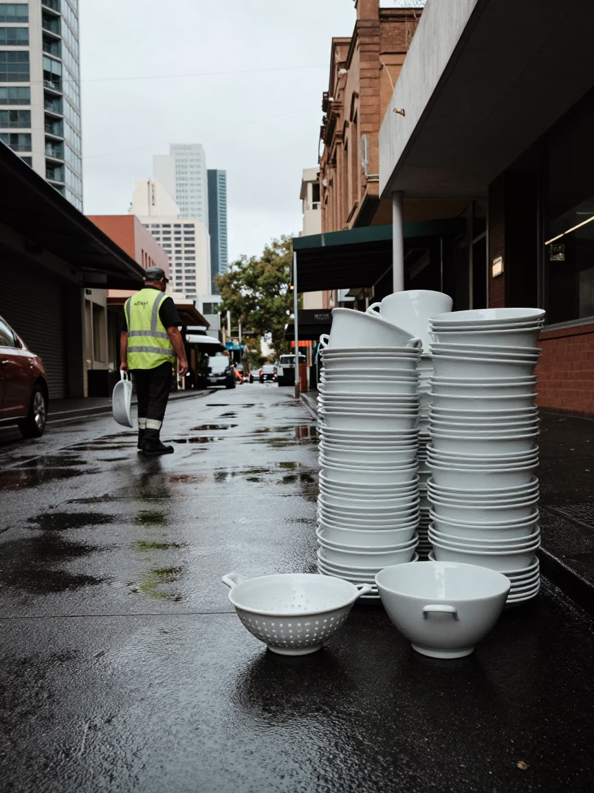Colander at Midday Light in in Melbourne, Victoria, Australia