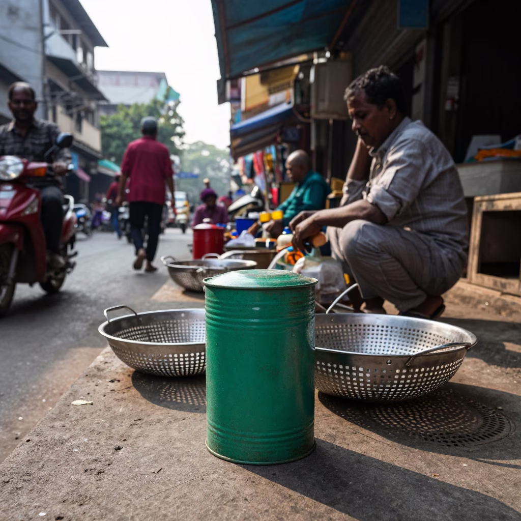 Colander in Kolkata at The Late Morning Light in in Kolkata, India