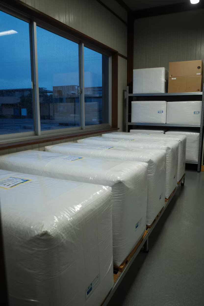 Cold Chain Liner Bin Nara Dispatch Office in inside a dispatch office above the dock in Nara