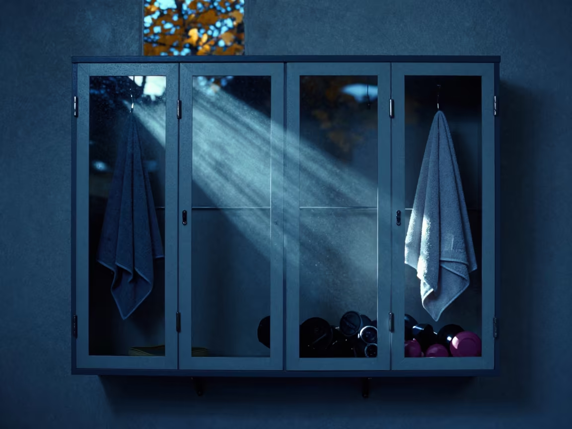 Cold Towel Cabinet in Autumn Strength Room in inside a strength room in Muridke