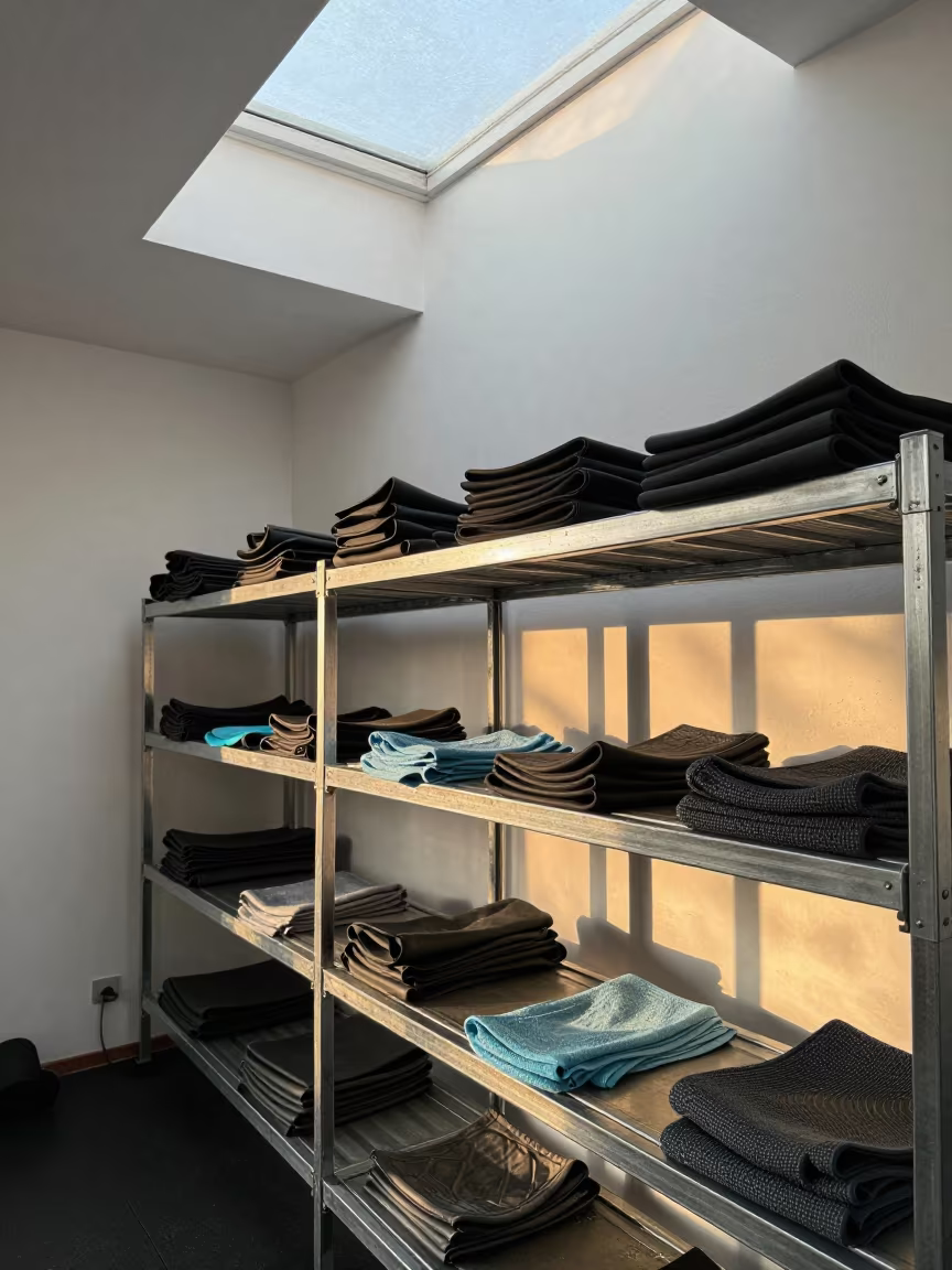 Cold Towel Shelf in Omdurman Strength Room in inside a strength room in Omdurman