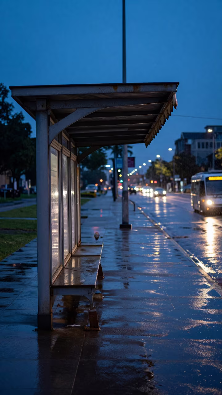 Collapsed Awning at Villahermosa Tram Stop in at a tram stop in Villahermosa