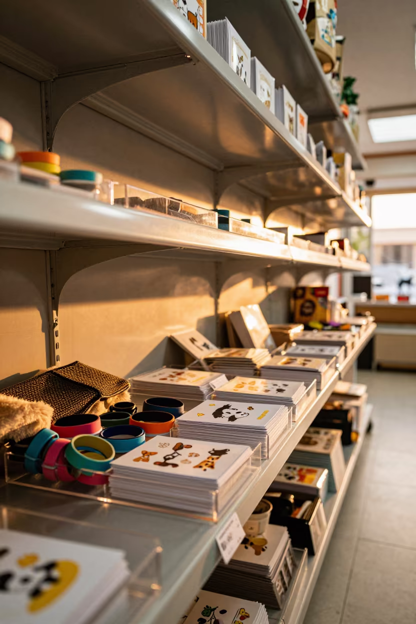 Color Band Tray in Antananarivo Pet Store in inside a pet store aisle in Antananarivo