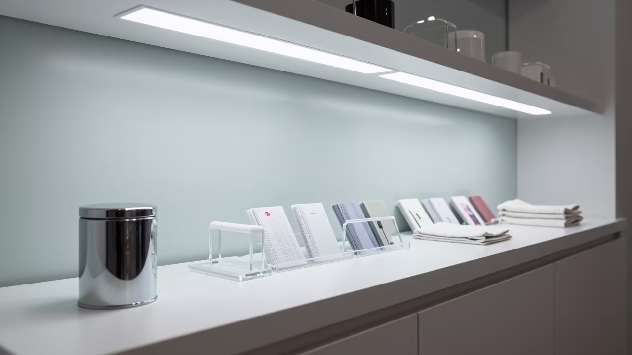 Color Tube Dent Key Jar Beauty Supply Bogota in in a beauty supply area under white LEDs in Bogota