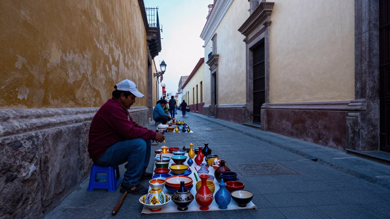 Colorful Ceramics in Lima in in Lima, Peru