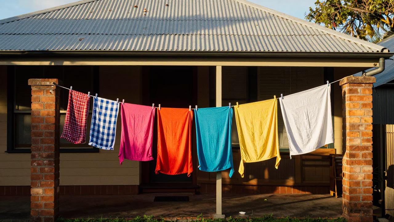 Colorful Laundry in Adelaide in in Adelaide, South Australia, Australia