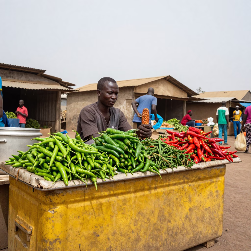 Colorful Produce in Dakar in in Dakar, Senegal