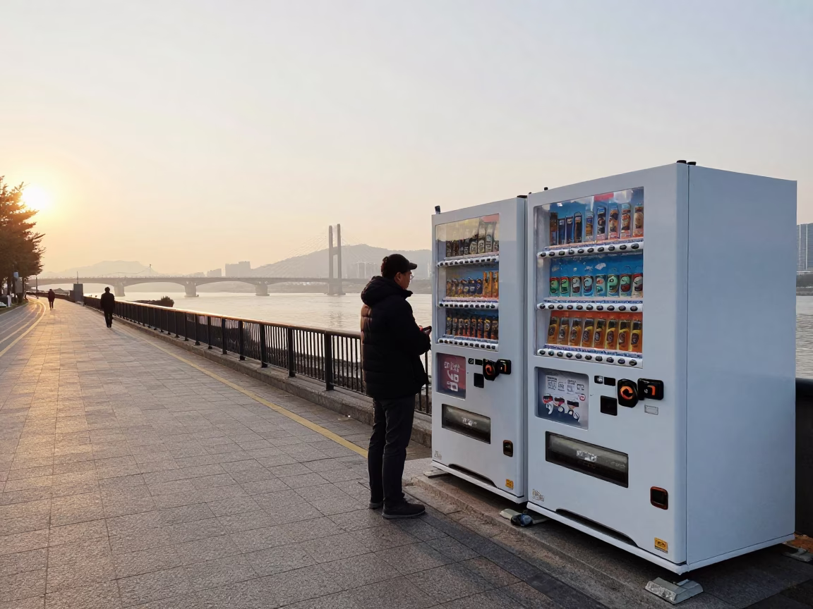 Commuter just after sunrise in Seoul in in Seoul, South Korea