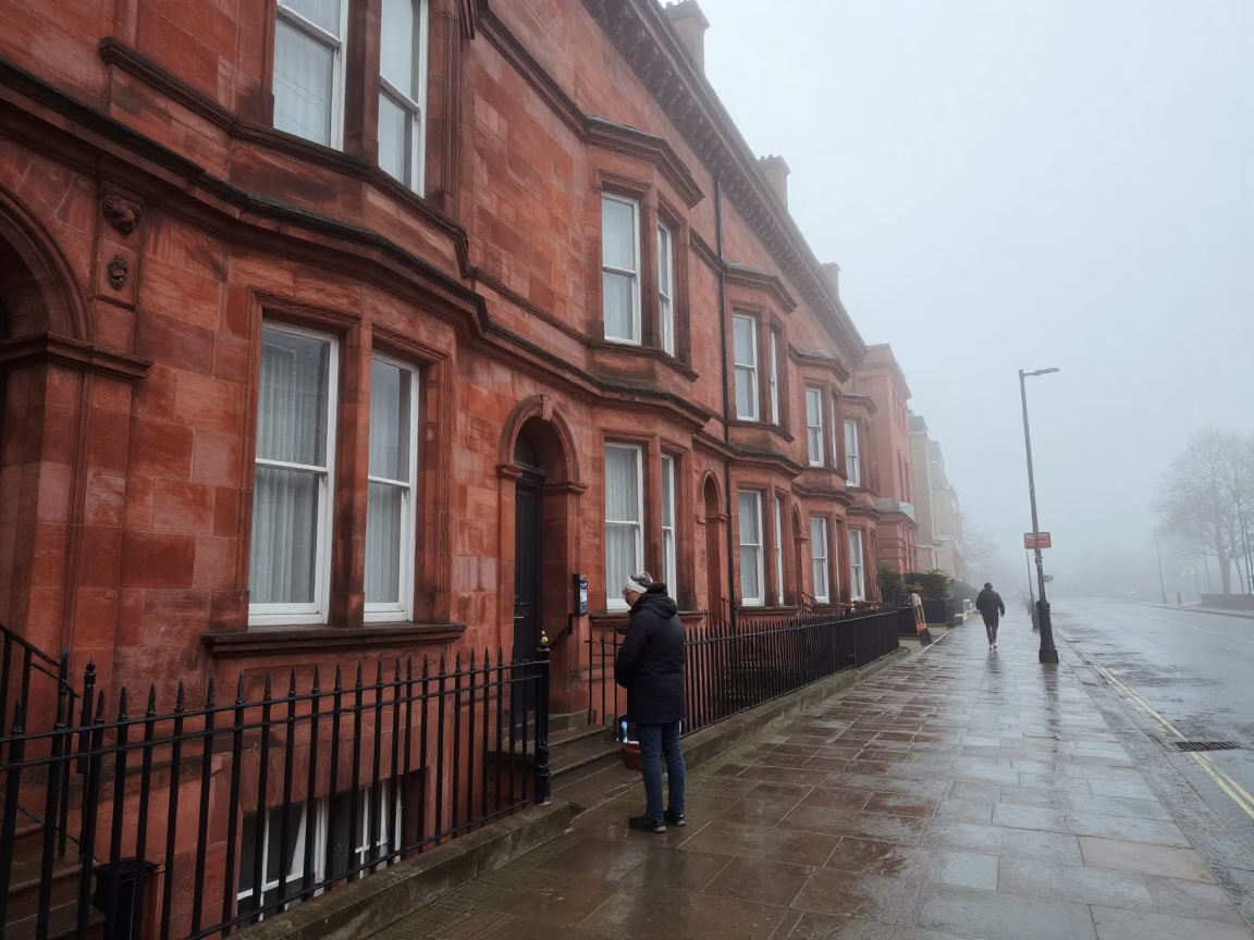 Commuter Pausing in Liverpool in in Liverpool, United Kingdom