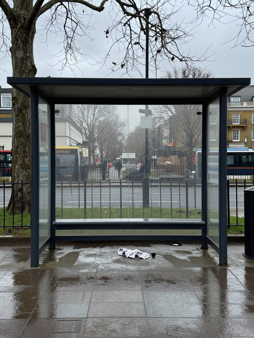 Commuter Shelter in London in in London, United Kingdom