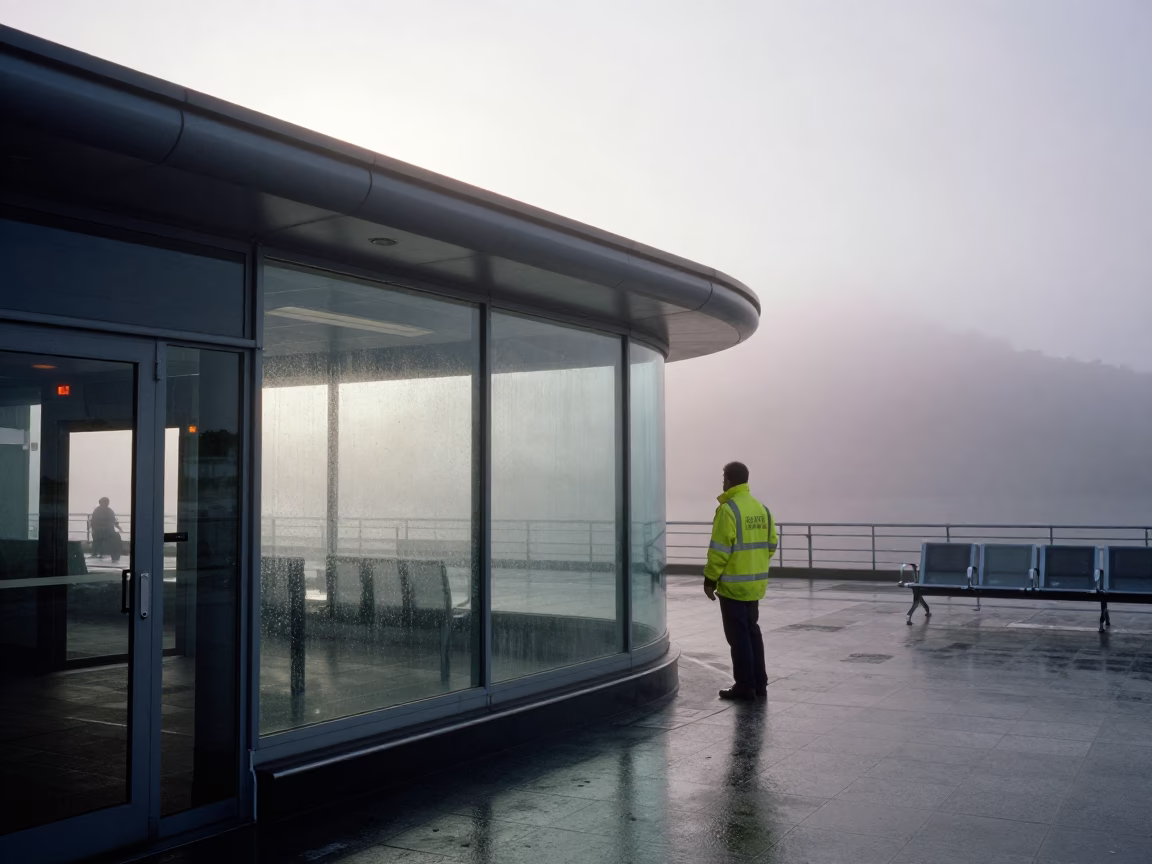 Commuter Waiting in Wellington in in Wellington, New Zealand