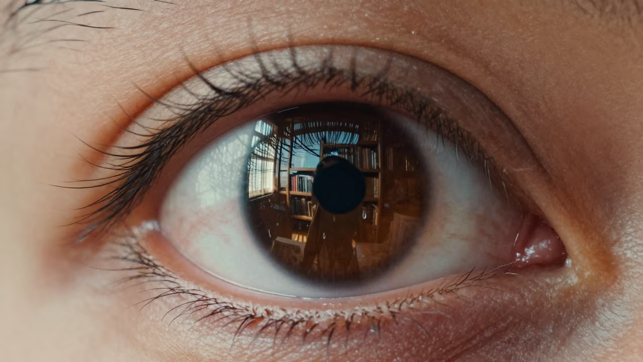 Compound Eye Reflection in Mawlamyine Library in in a library reading room in Mawlamyine