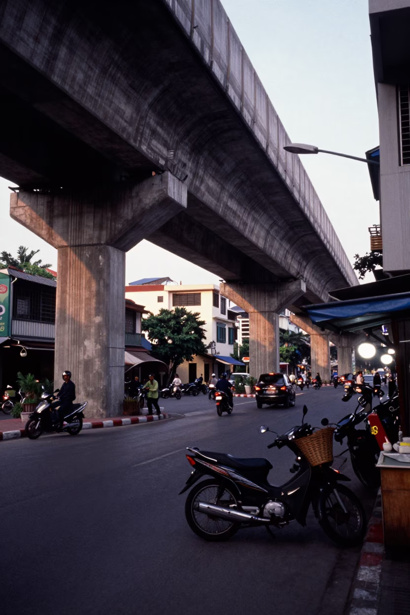 Concrete Viaduct in Ho Chi Minh City in in Ho Chi Minh City, Vietnam