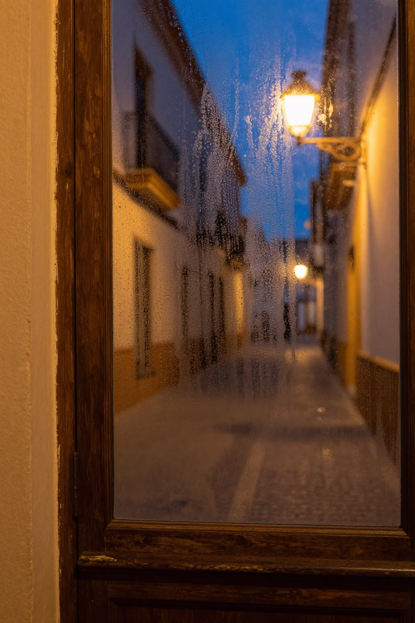 Condensation after dark in Seville in in Seville, Spain