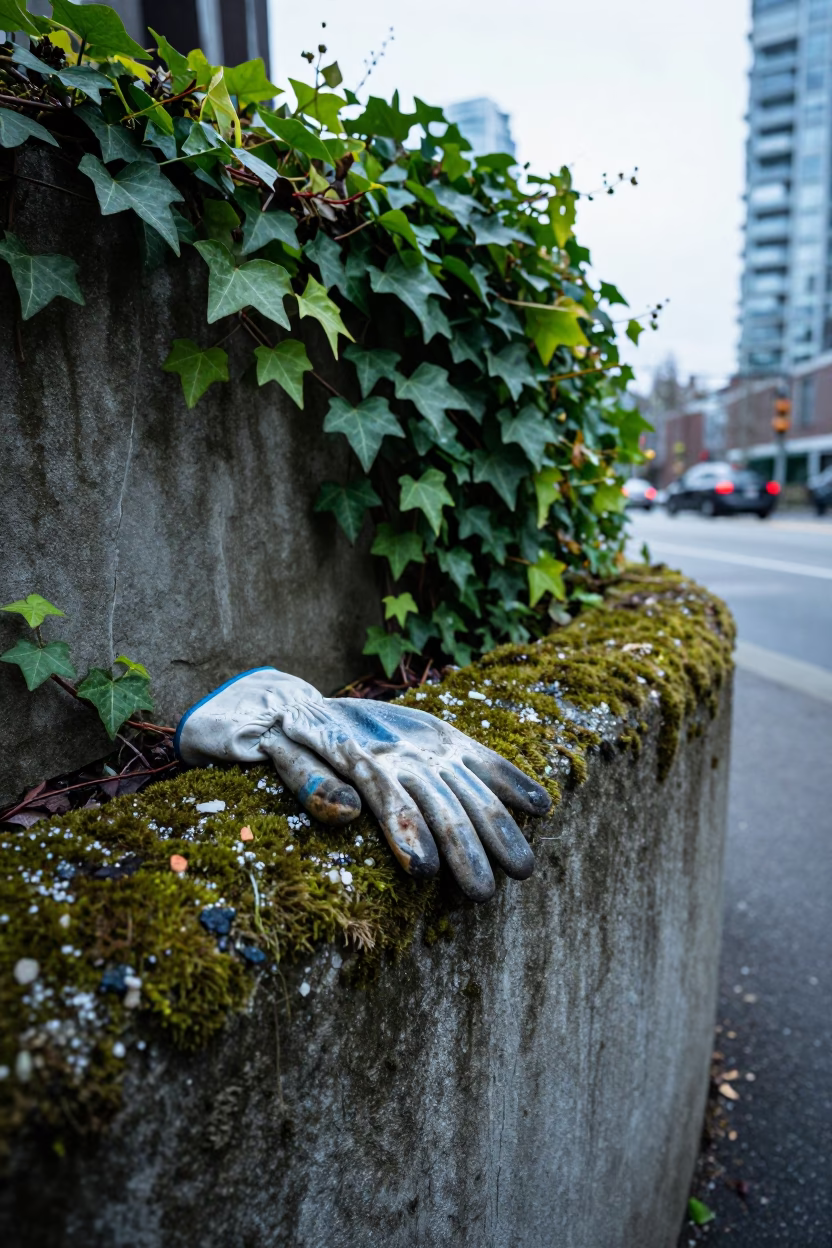 Condensation at Early Morning Light in Vancouver in in Vancouver, British Columbia, Canada