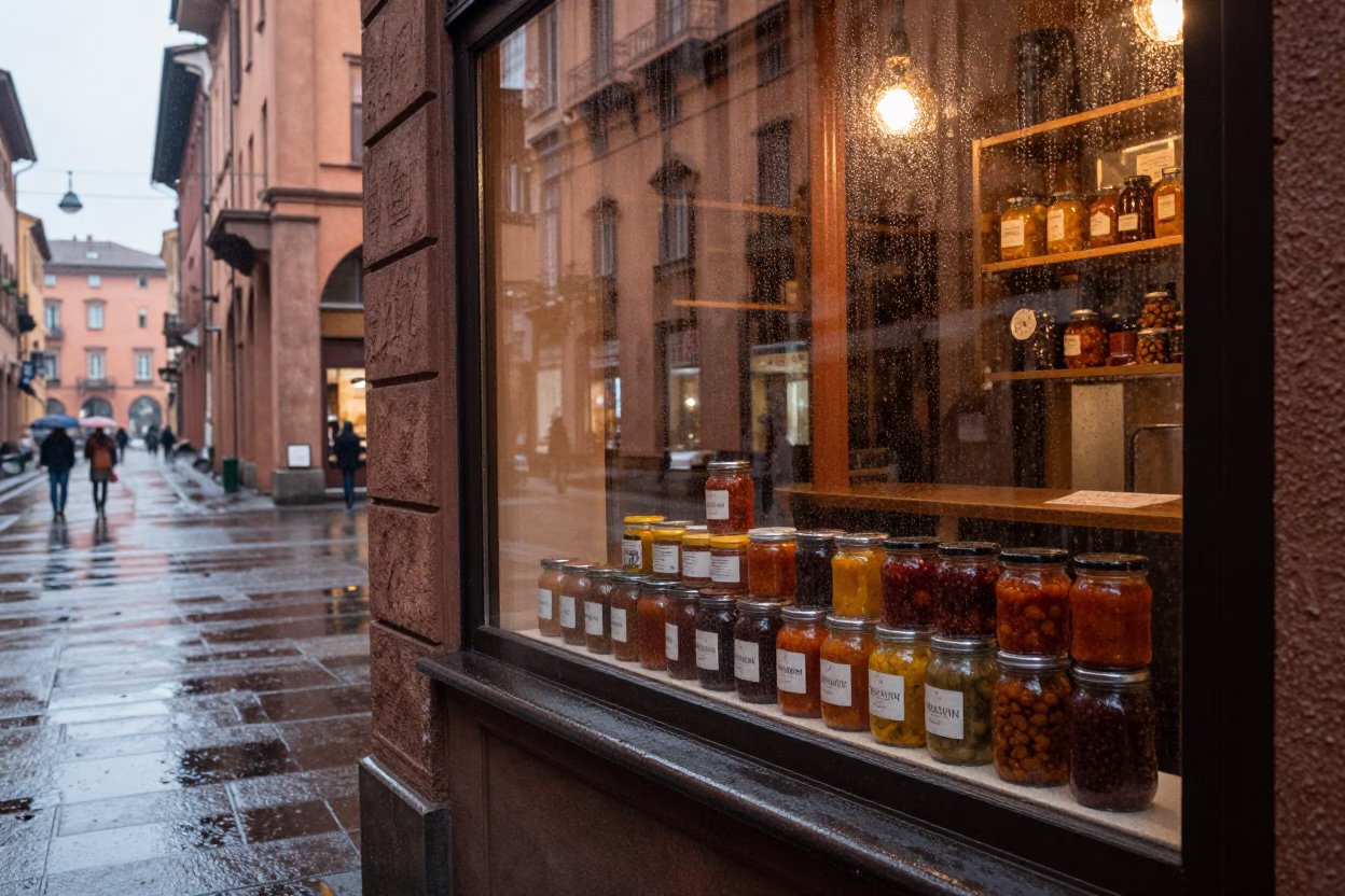 Condensation at First Light in Bologna in in Bologna, Italy