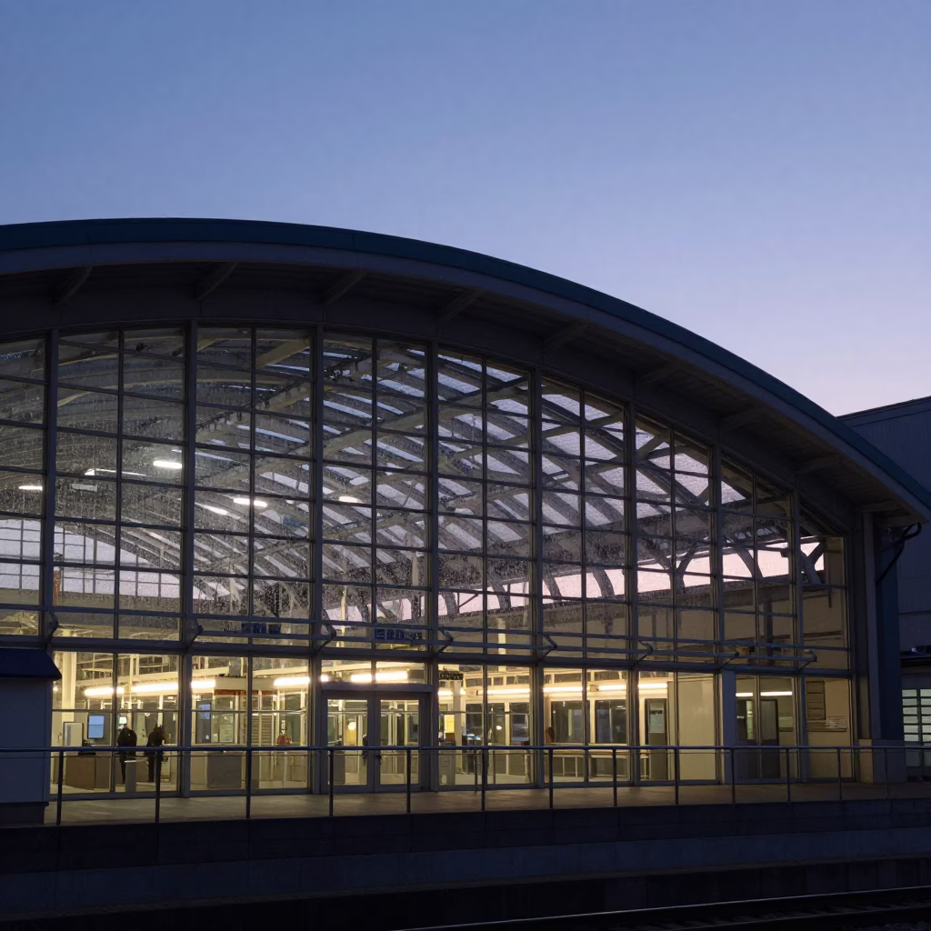 Condensation at Sunrise Light in Sapporo in in Sapporo, Japan