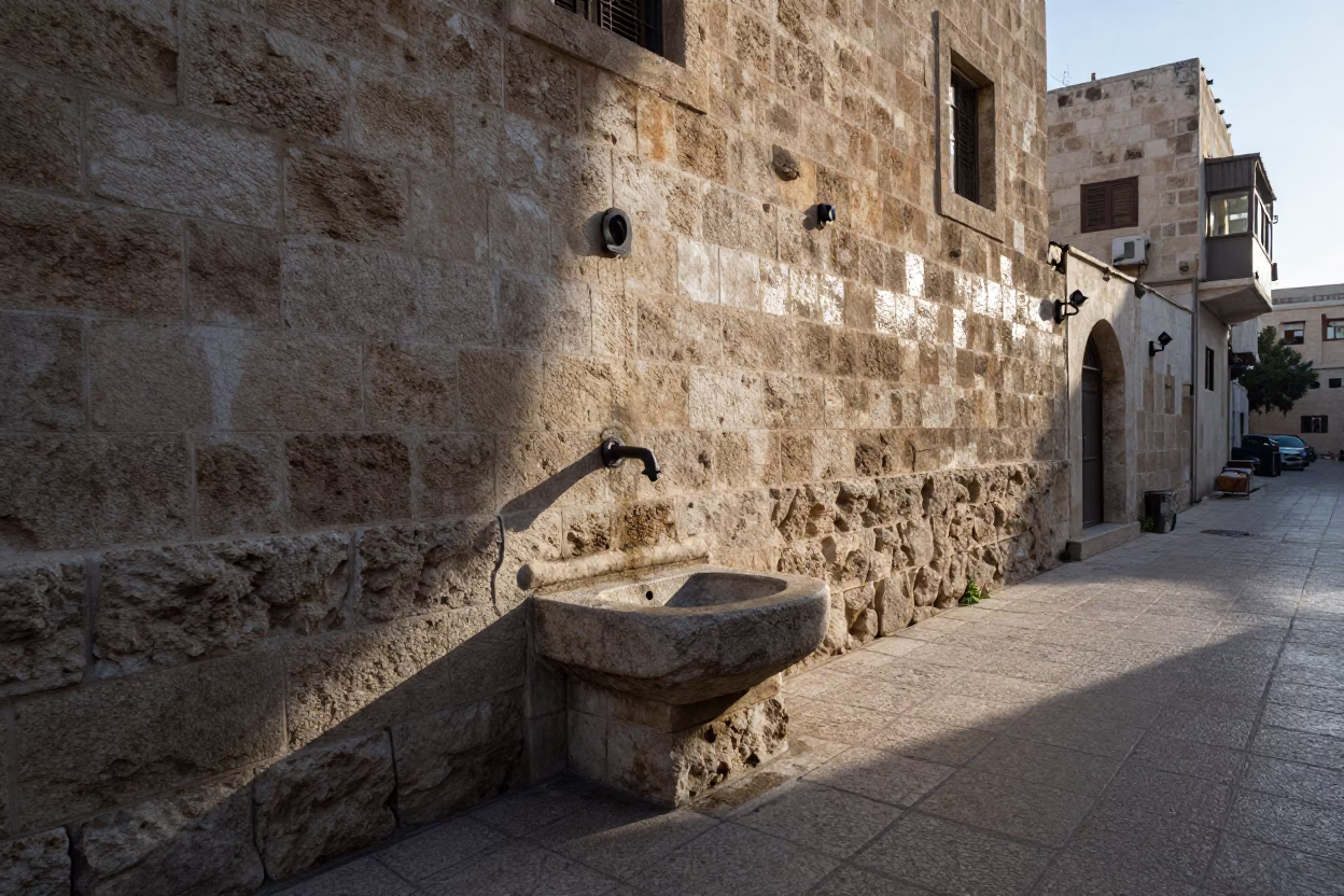 Condensation in Amman at Sunrise Light in in Amman, Jordan