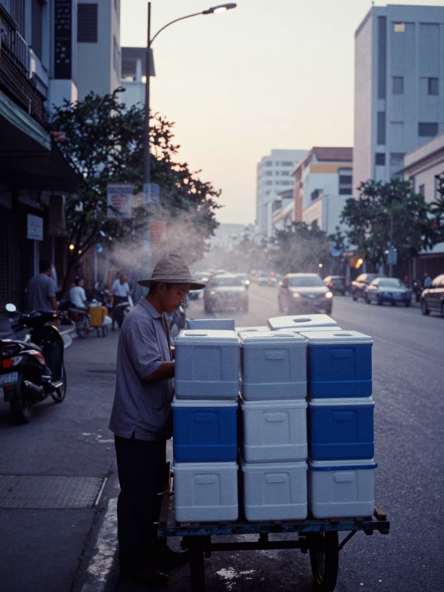 Condensation in Ho Chi Minh City in in Ho Chi Minh City, Vietnam