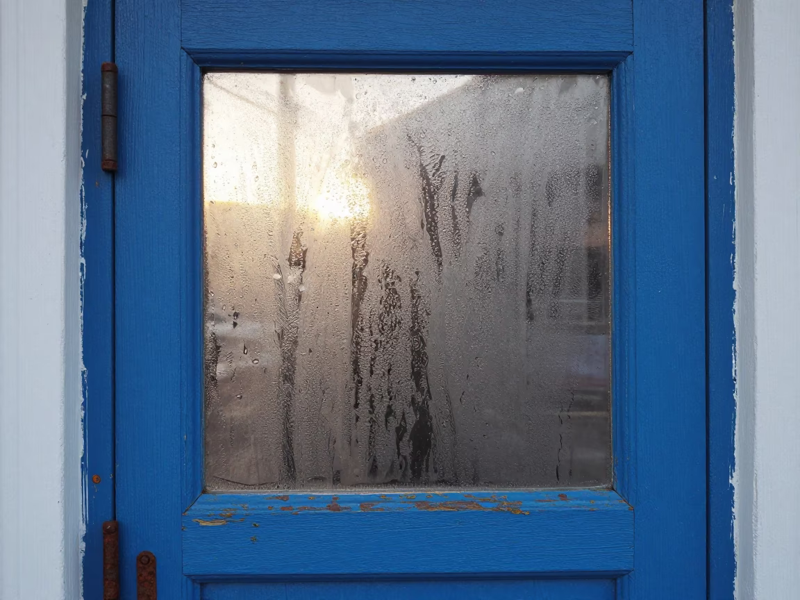 Condensation just after sunrise in Izmir in in Izmir, Turkey