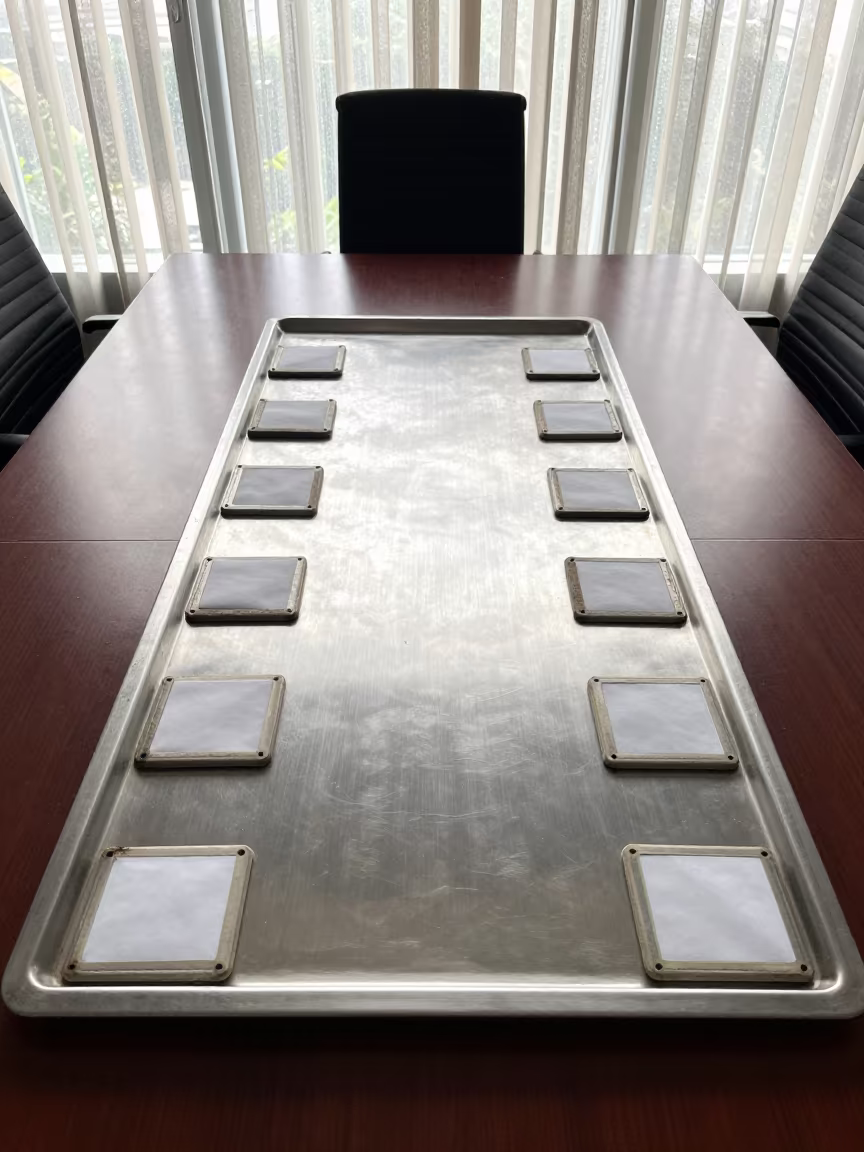 Conference Catering Board Office Monsoon Light in at a boardroom table before a meeting in Cox's Bazar