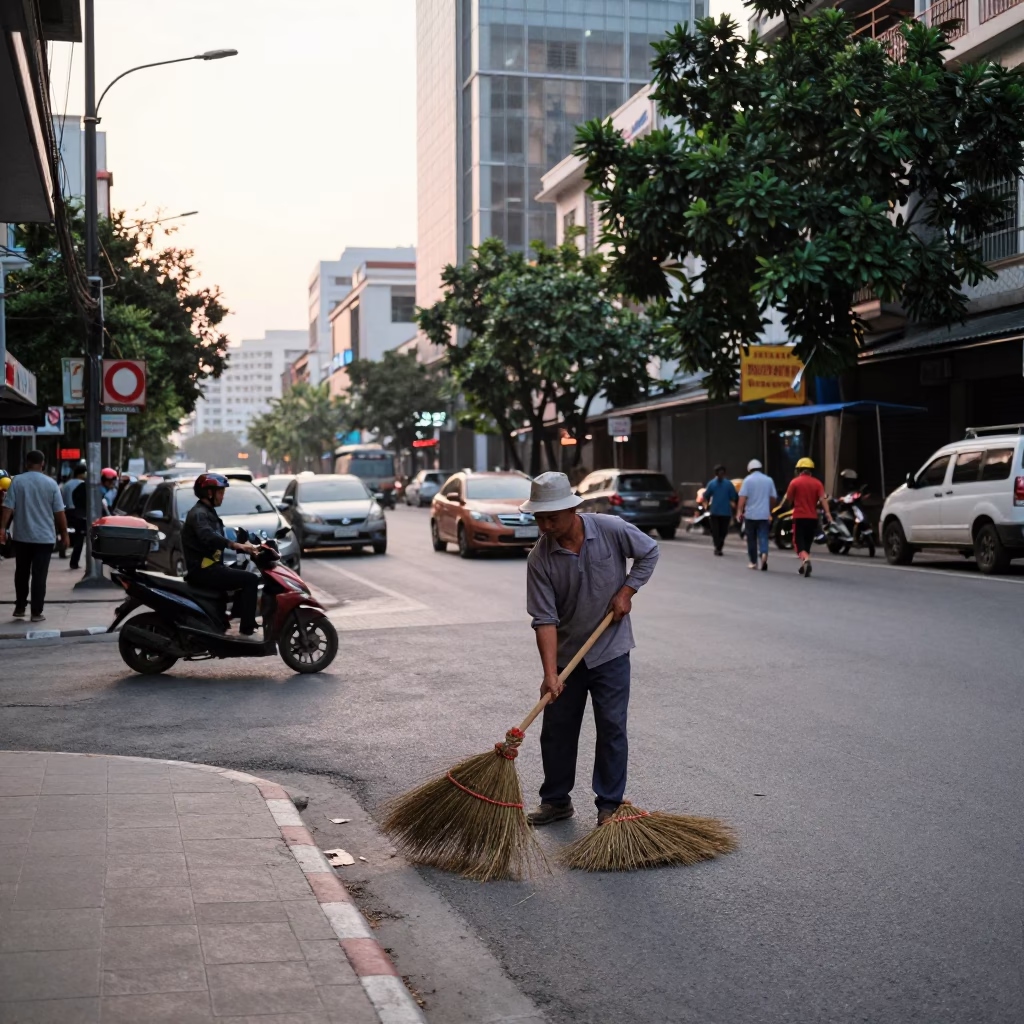 Construction Activity in Ho Chi Minh City in in Ho Chi Minh City, Vietnam