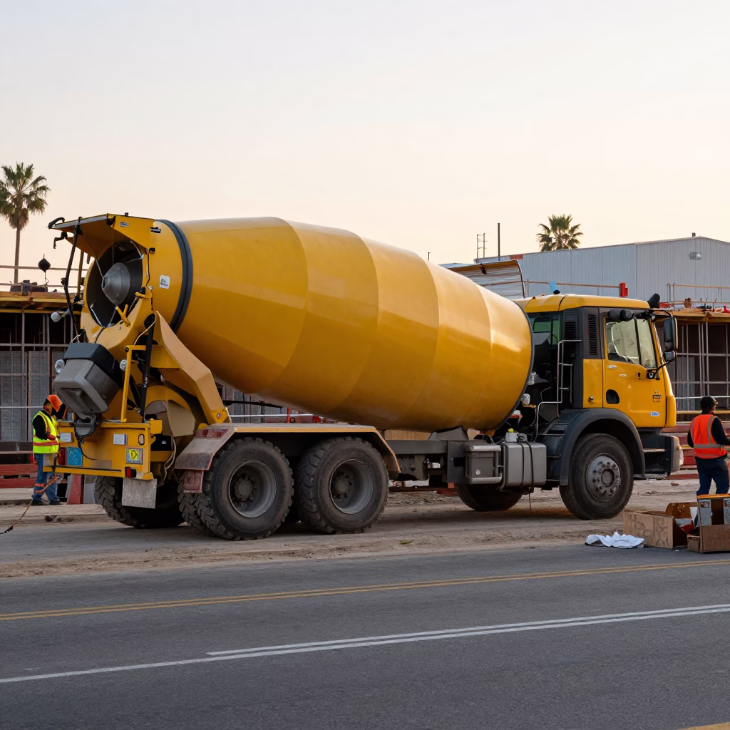 Construction Site at The Early Morning Light in San Diego in in San Diego, California, United States