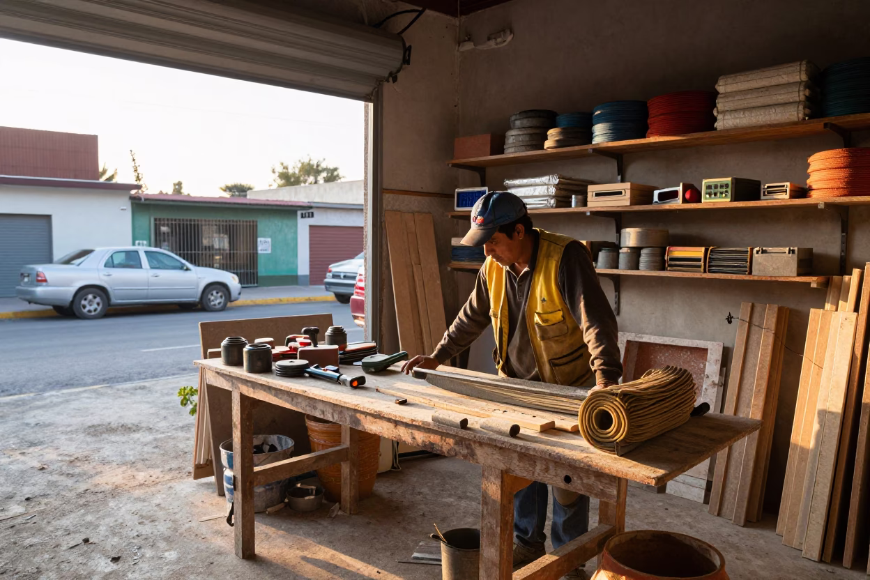 Construction Worker in Merida in in Merida, Mexico