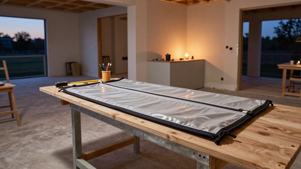 Containment Zipper Patch in Twilight Lobby in inside a half-built lobby in Ho