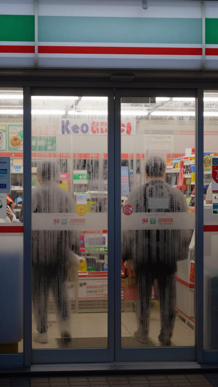 Convenience Store at The Early Morning Light in Tokyo in in Tokyo, Japan