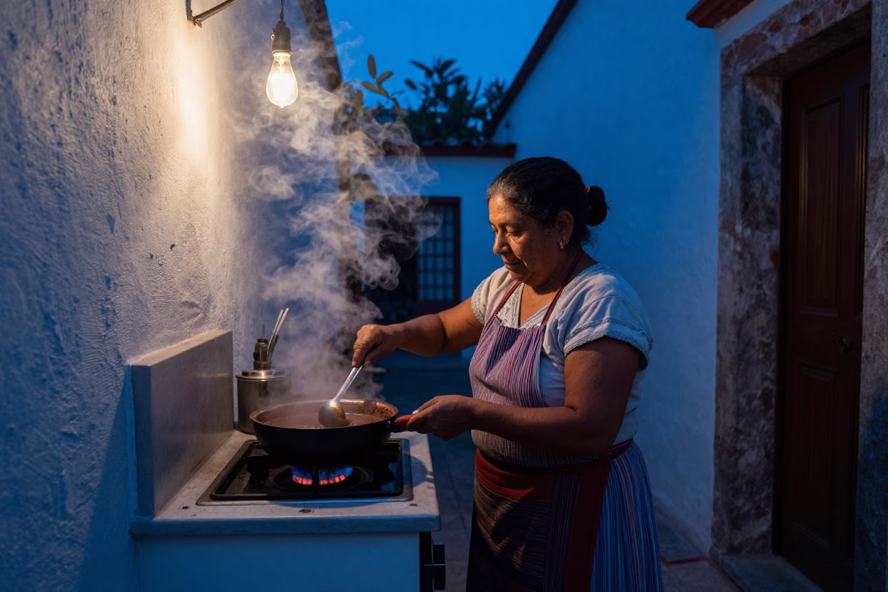 Cooking Mole in Mexico City in in Mexico City, Mexico