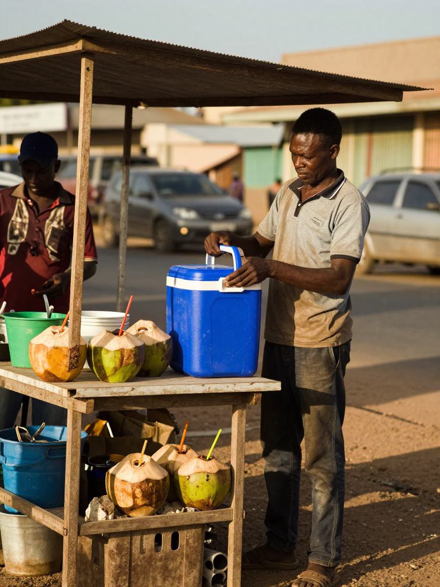 Cooler Jug in Durban at Late Afternoon Light in in Durban, South Africa