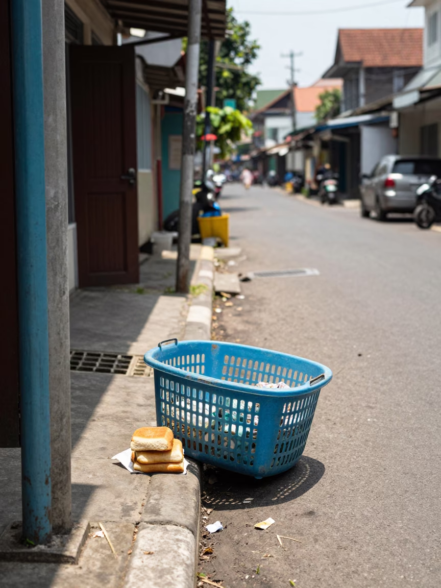 Cooling Bread in Yogyakarta in in Yogyakarta, Indonesia