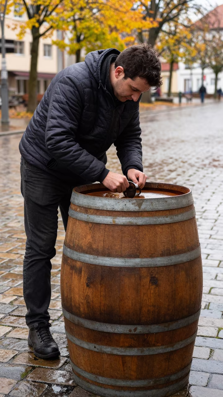 Cooper Fitting Iron Hoops Barrel Munich in near Glockenbachviertel, Munich