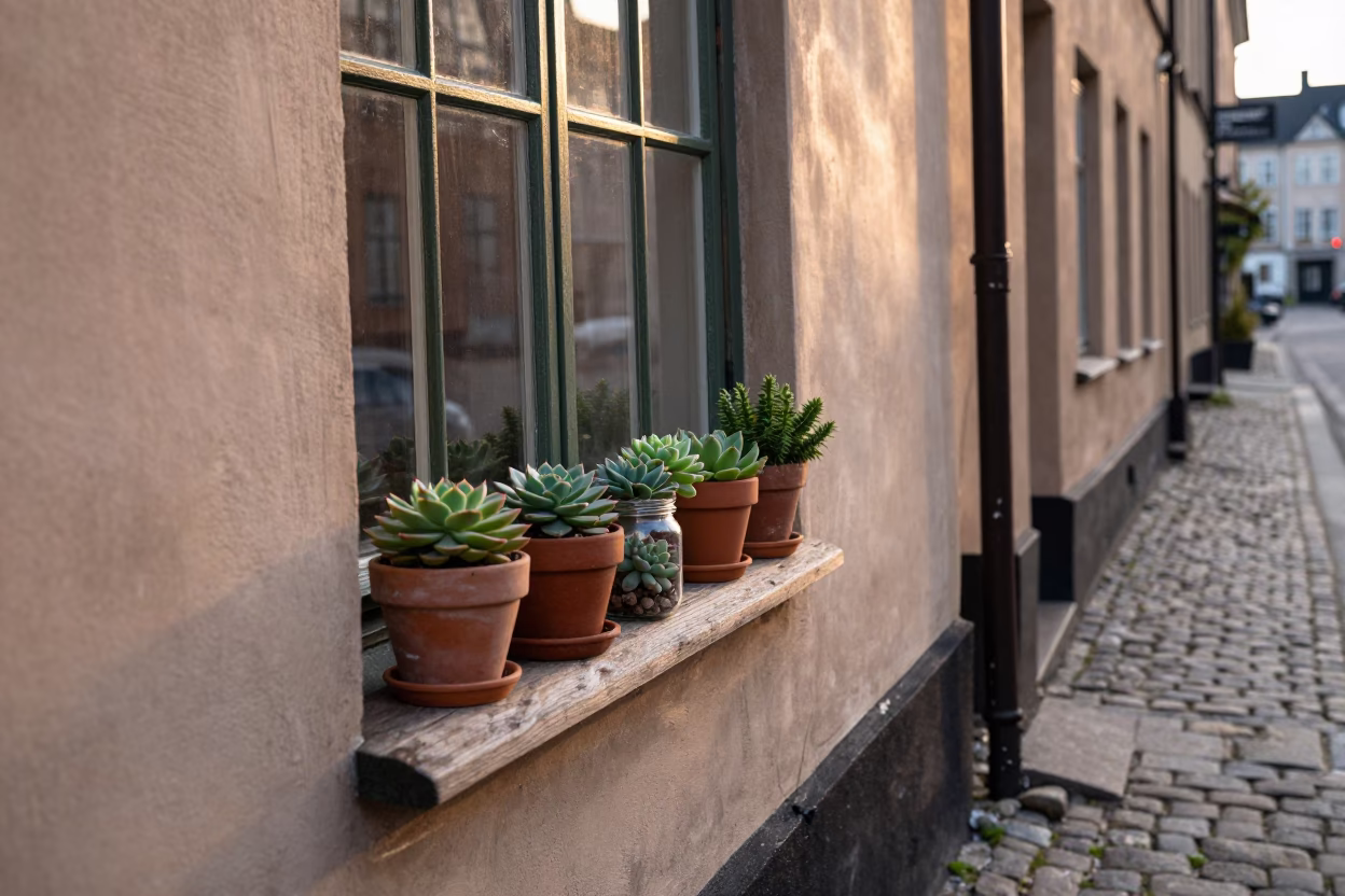Copenhagen Street Scene at The Early Morning Light in in Copenhagen, Denmark