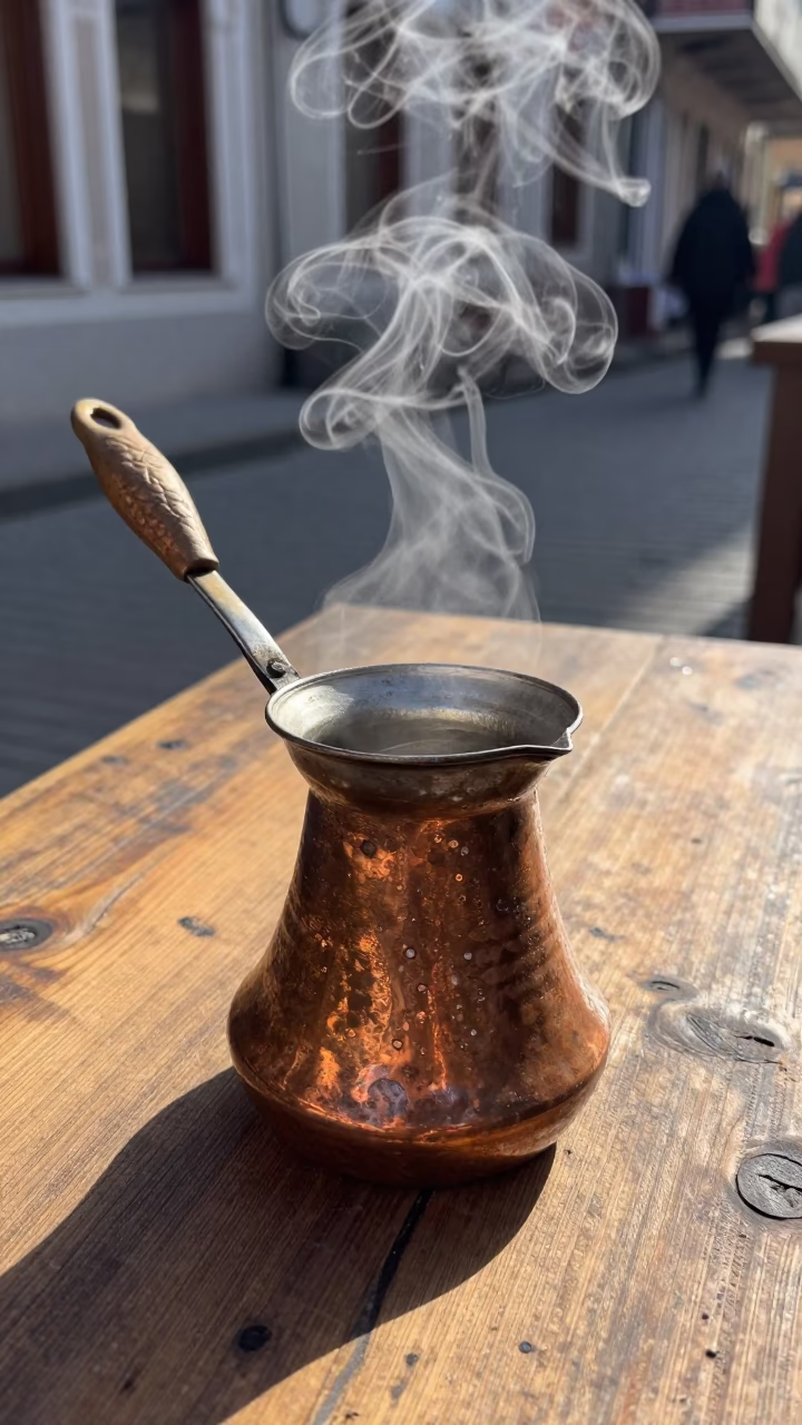 Copper Cezve in Istanbul in in Istanbul, Turkey