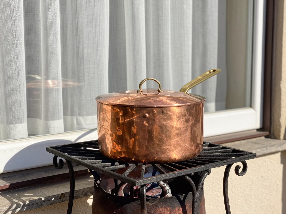 Copper Cooking Pot in Vienna in in Vienna, Austria