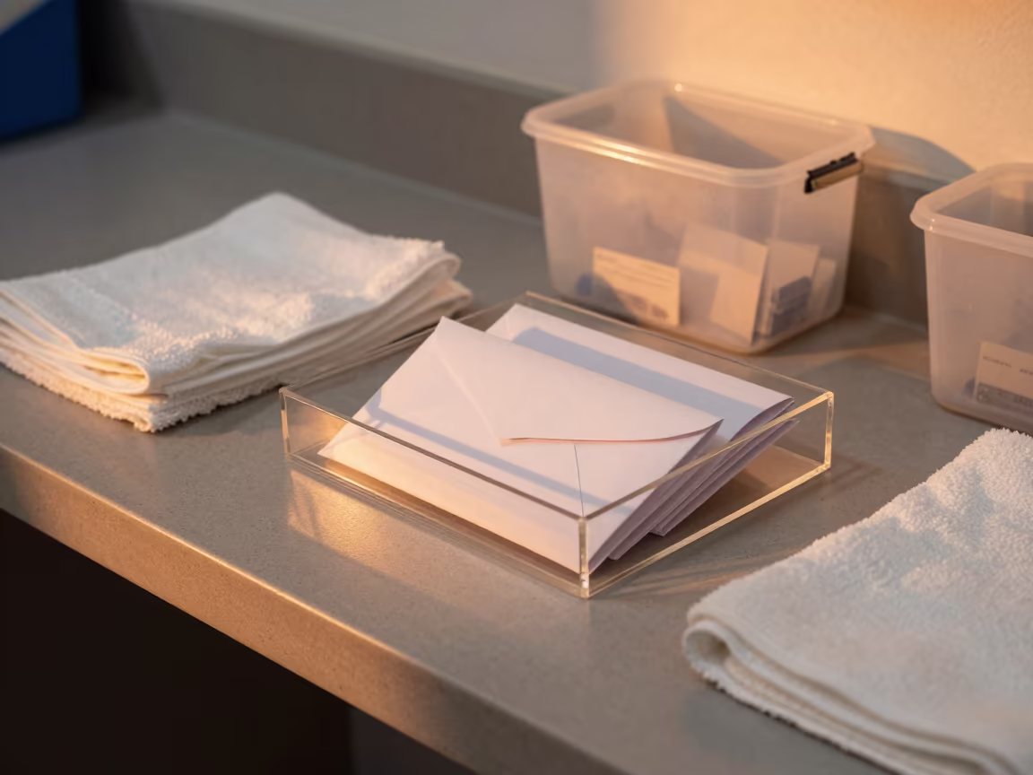 Copper Light on Kennel Password Box Prep Room in in a boarding kennel corridor near Cúcuta
