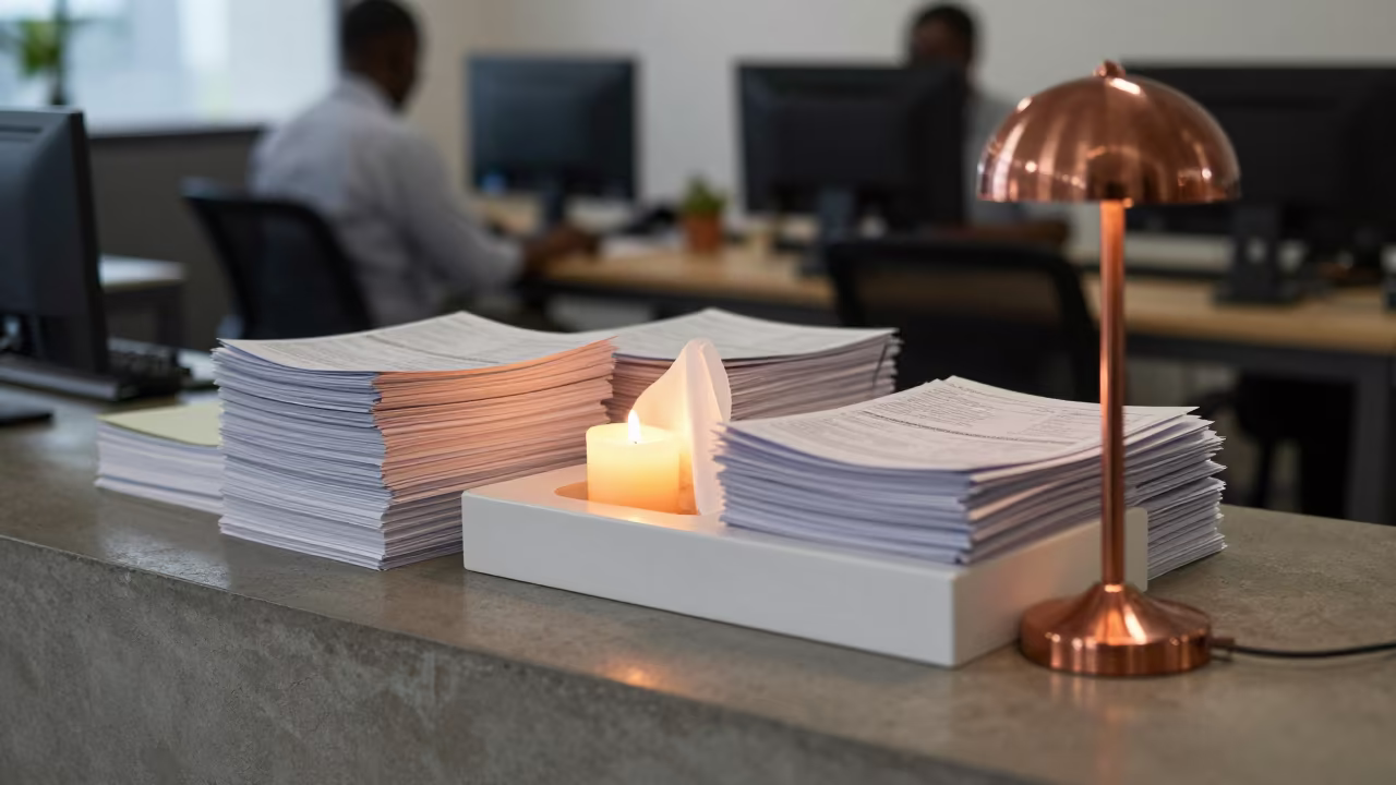 Copper Light Wipe Station in Morogoro Office in inside a coworking floor in Morogoro