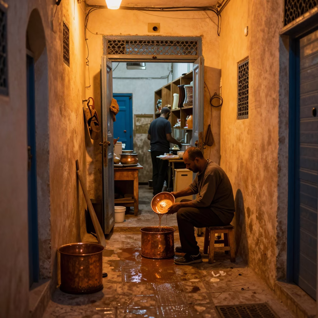 Copper Pot in Tunis in in Tunis, Tunisia