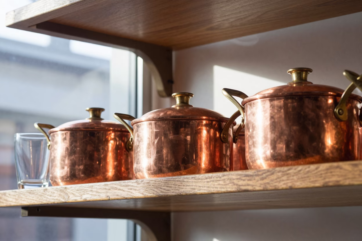 Copper Pots in Beijing in in Beijing, China